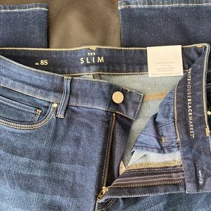 NWT WHBM Mid-Rise Slim Straight Jeans sz 8S